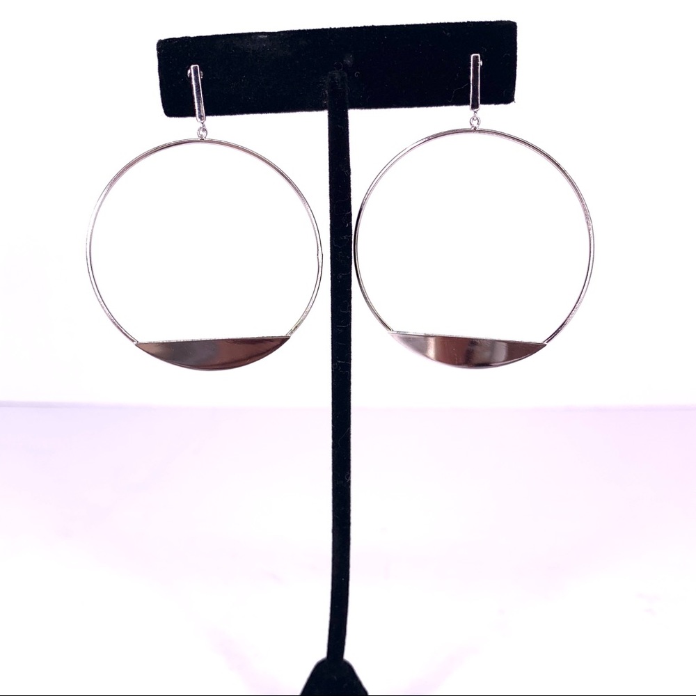 Sterling Silver Earrings Pierced Hoops